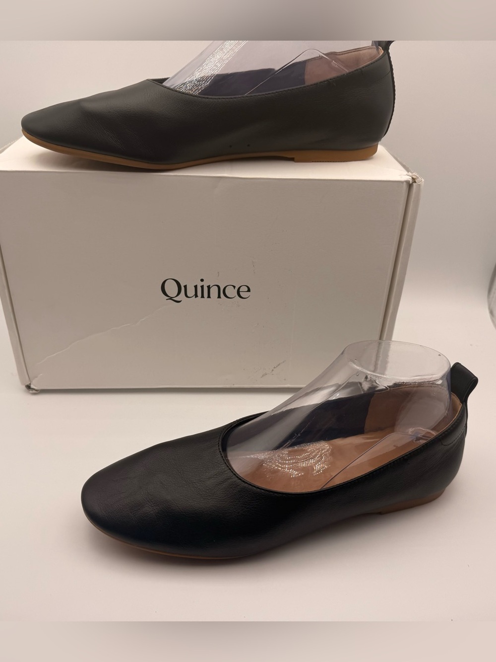 Quince Black Leather Ballet Flats Women’s [Size] 8 with Box